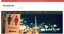 Desktop Screenshot of paruresis.de