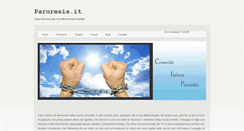 Desktop Screenshot of paruresis.it
