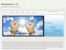Tablet Screenshot of paruresis.it
